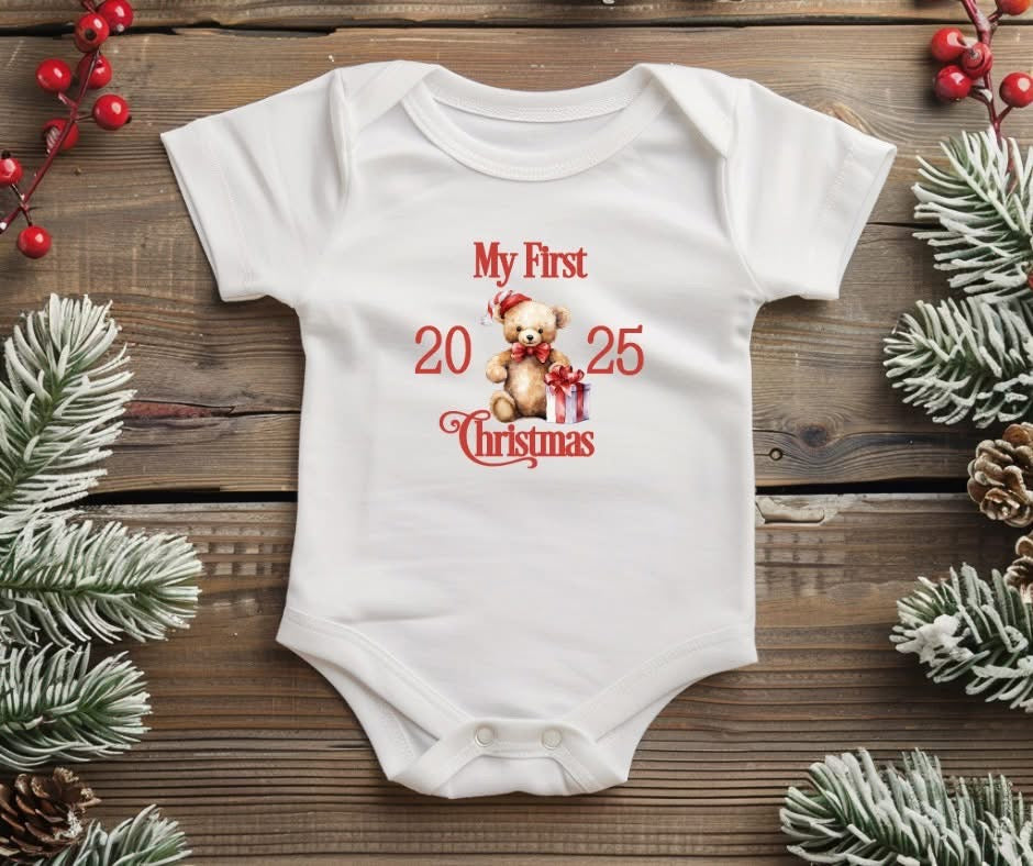 'My 1'st Christmas' Baby Grow