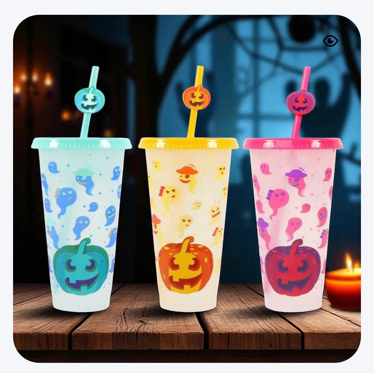 Halloween Colour Changing 24oz Cold Cup