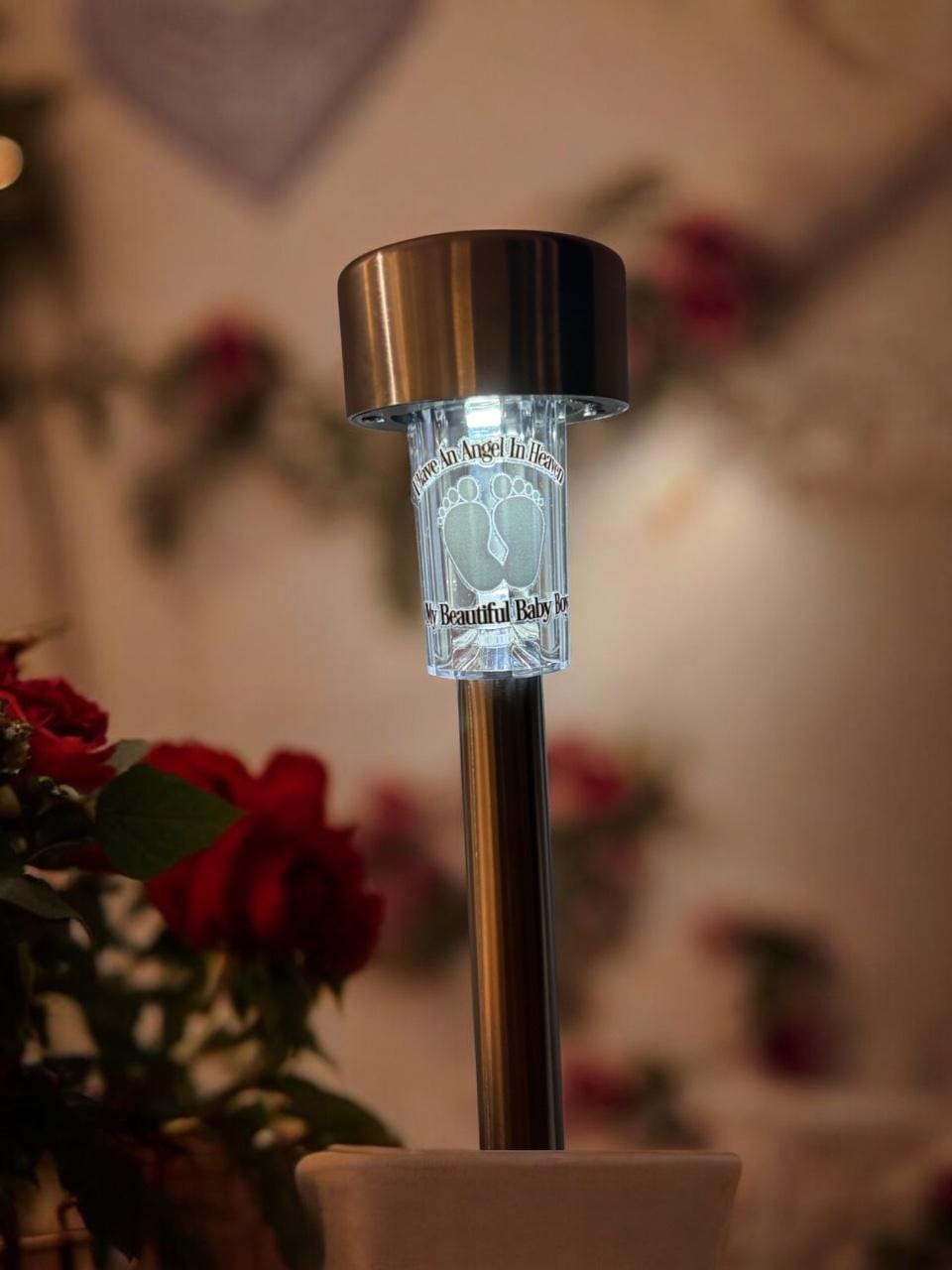 Solar Memorial Lights and Candles / Angel Wings