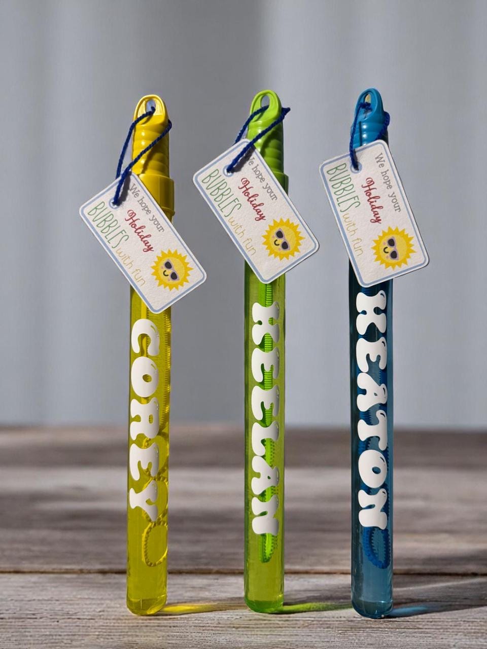 Personalised Bubble Wands