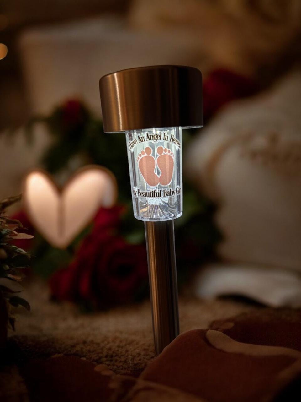Solar Memorial Lights and Candles / Angel Wings