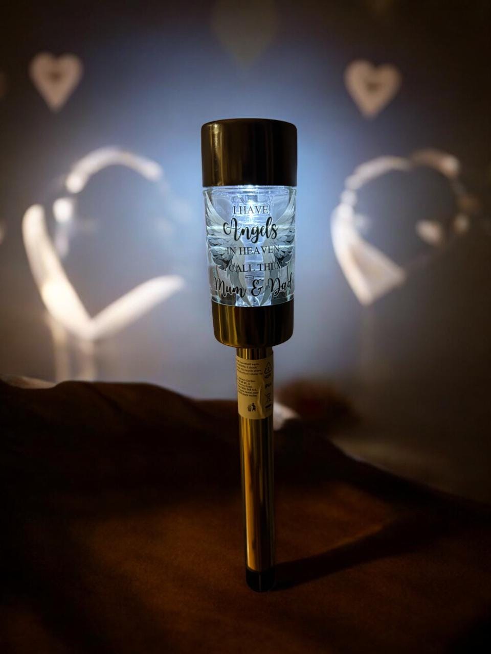 Memorial Solar Light Medium & Candle