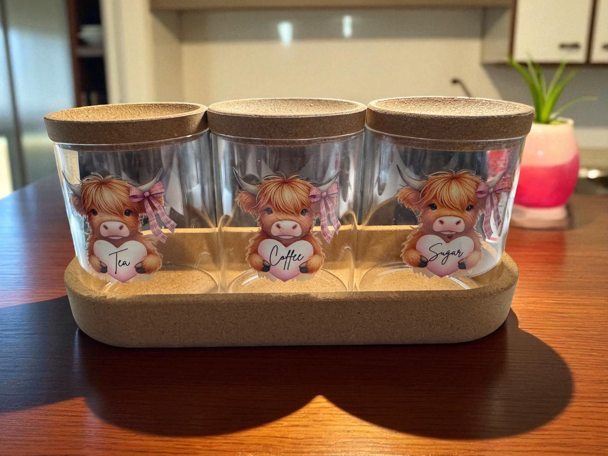 Tea, Coffee, Sugar Caddy
