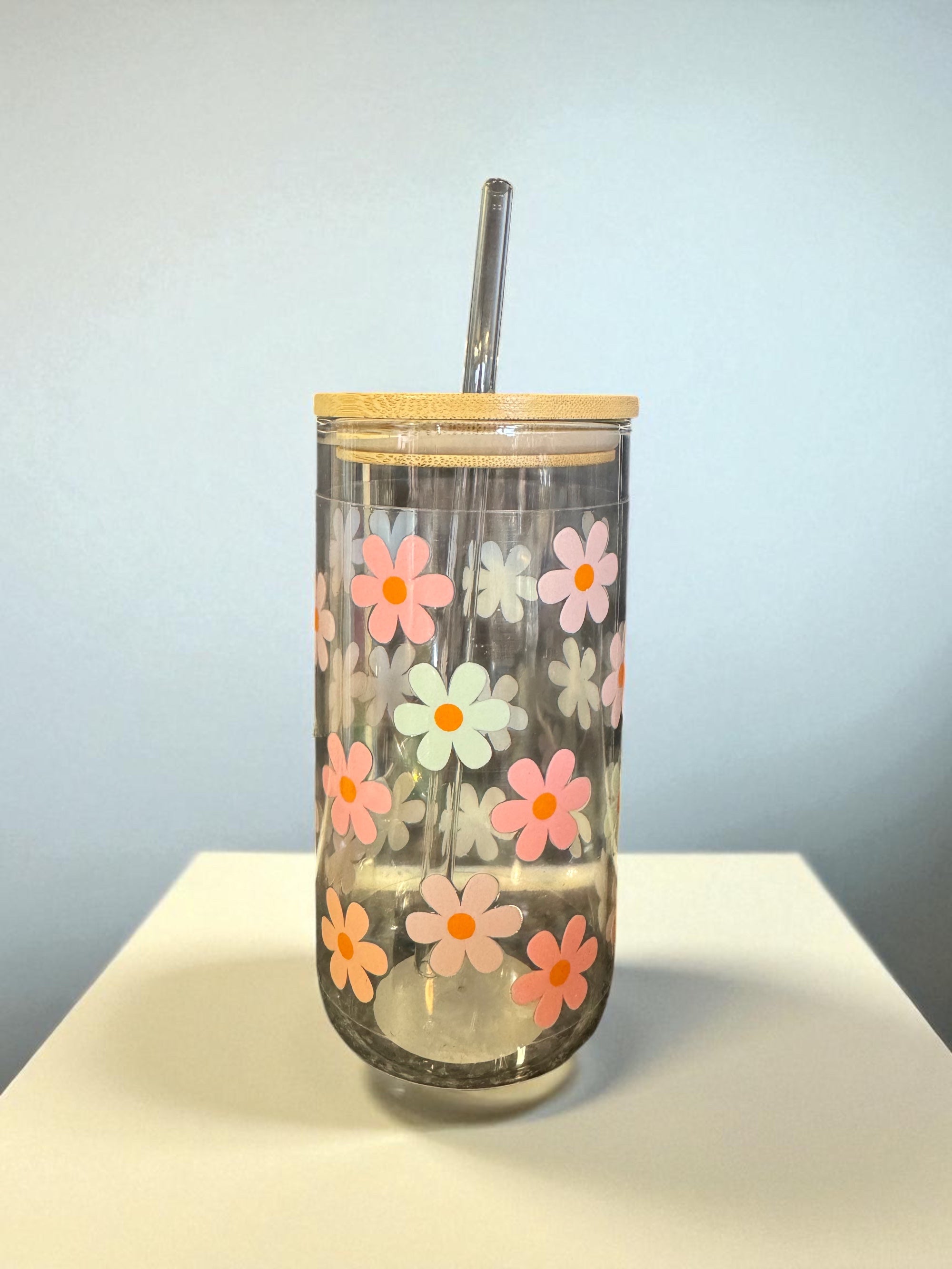 Flower & Strawberry 18oz Libby Cup