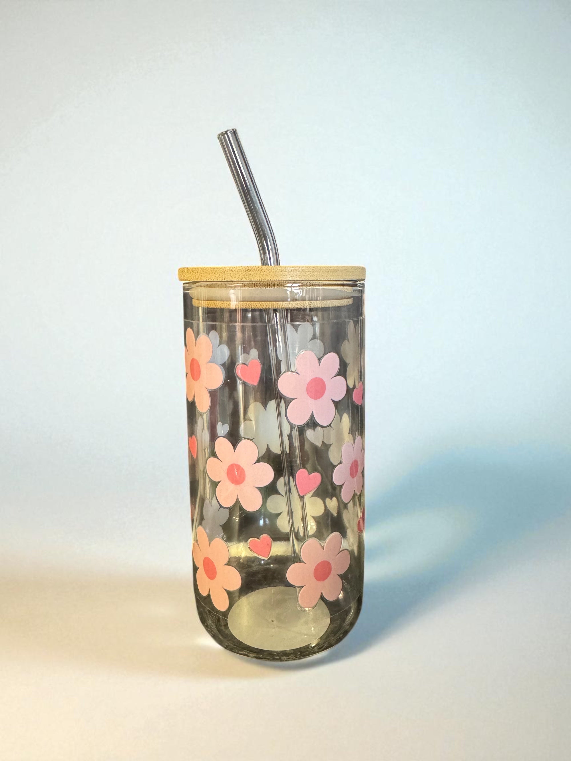 Flower & Strawberry 18oz Libby Cup
